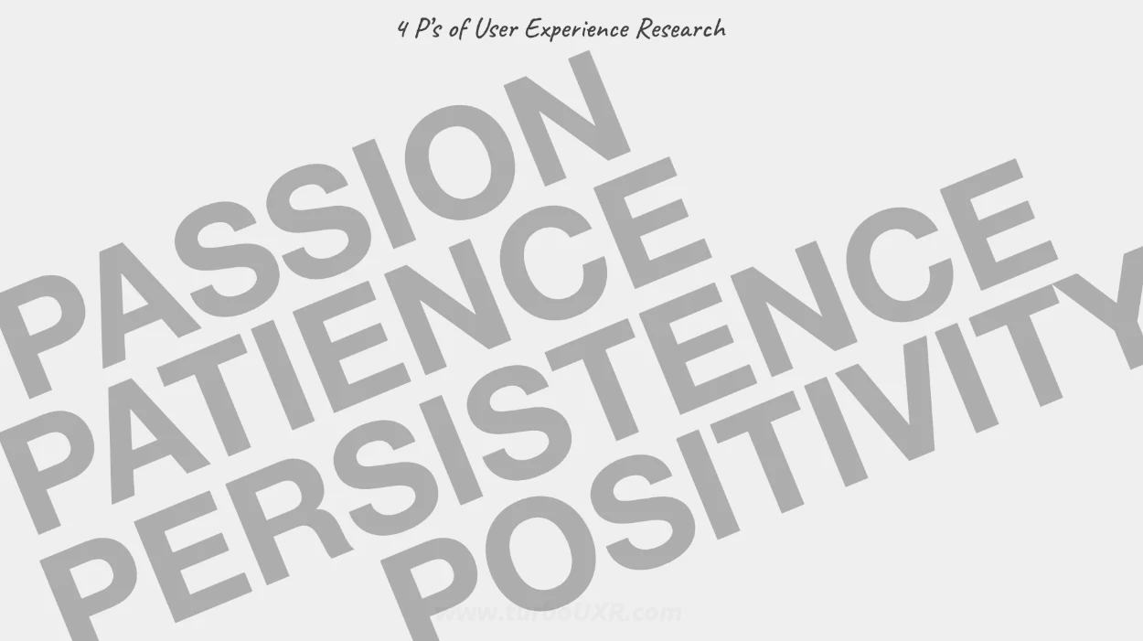 4 P's of User Experience Research 🅿️