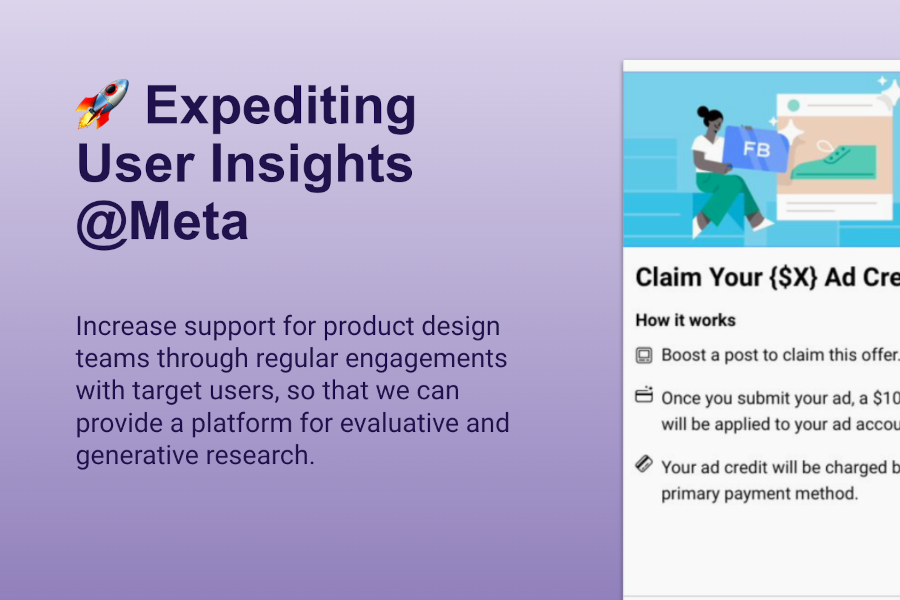 Expediting user research @ Meta