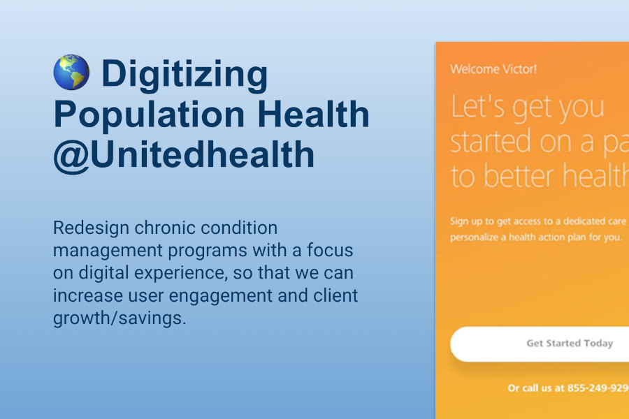 Population health digital redesign with aid of UX journeys
