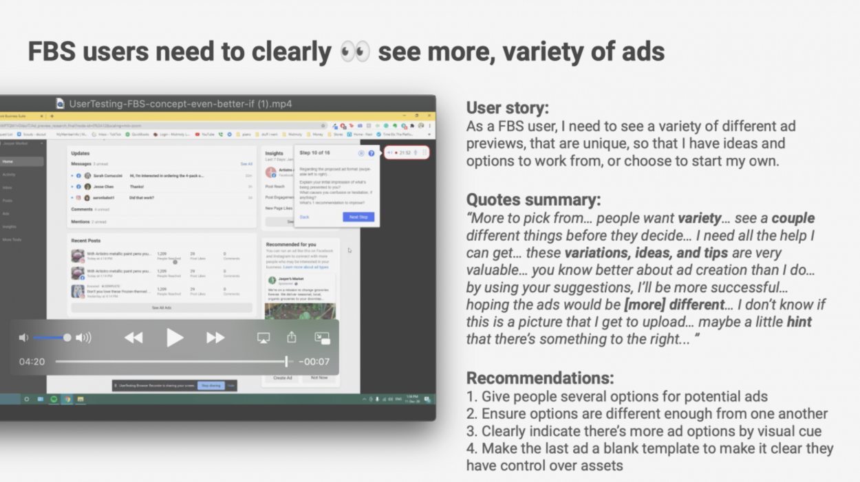 Articulated UX research results in predictable, concise, and actionable formats