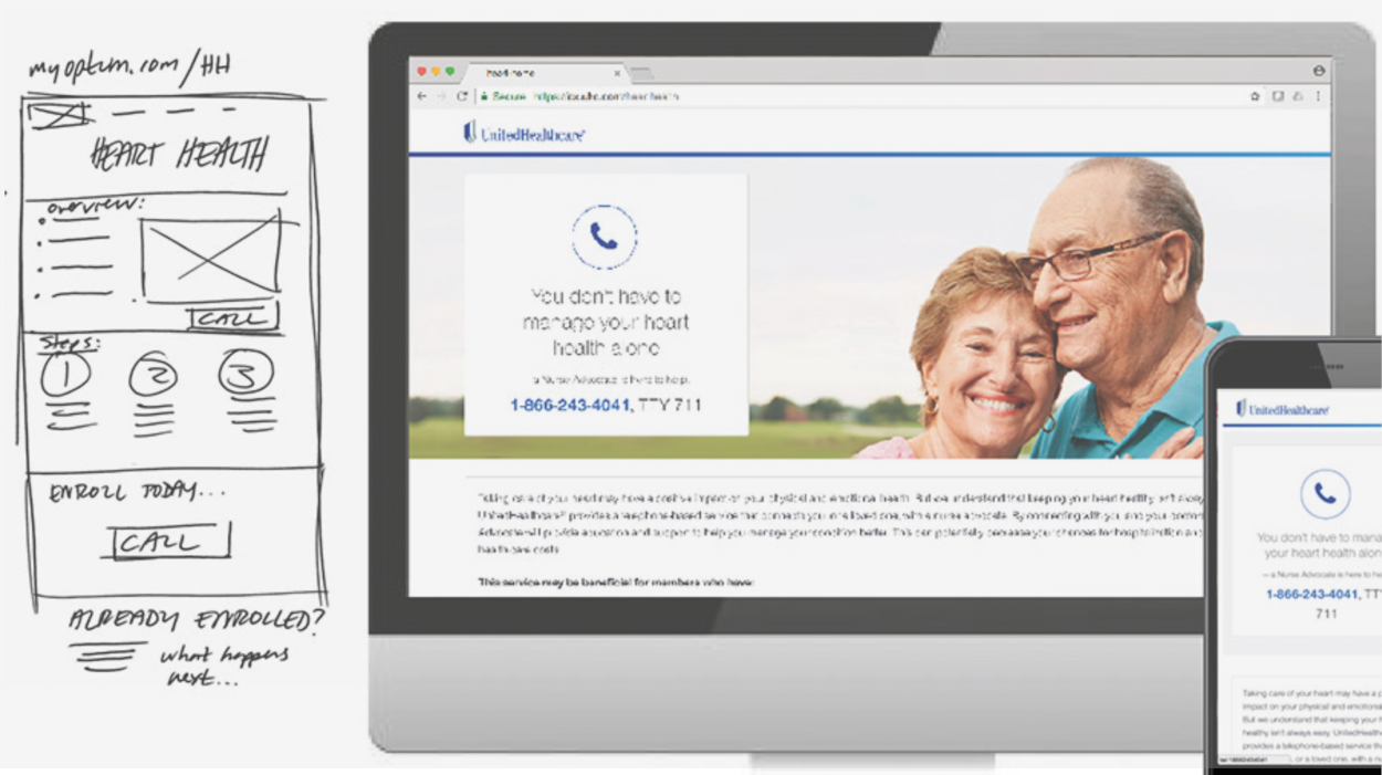 Launching digital experience creation for Heart Health service to improve user and caregiver access
